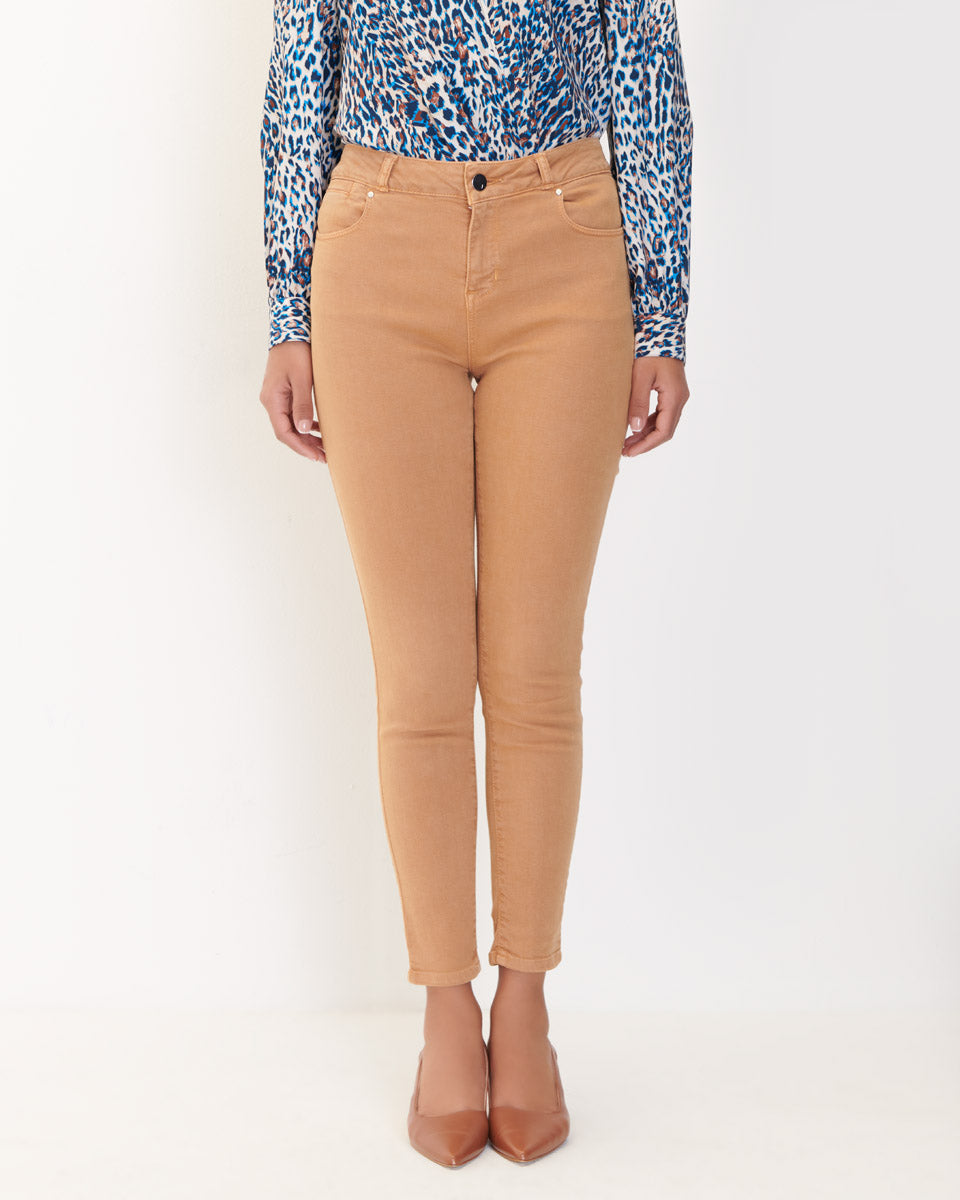 Jeans Skinny Cintura Media