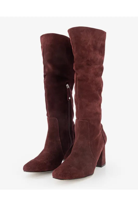 Bota alta ante corrugada tac n ancho