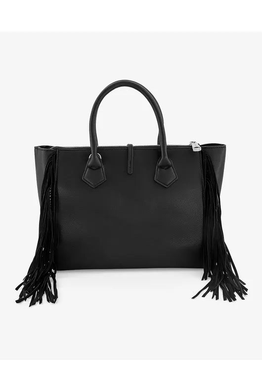 Bolsa satchel flecos negra - Julio Guatemala Ropa de Mujer Guatemala