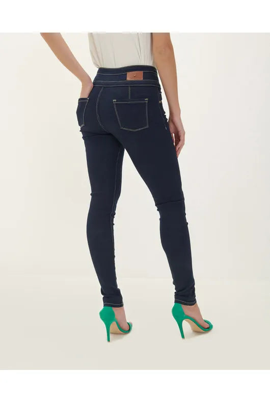 Jeans skinny pretina ancha tiro alto - Julio Guatemala Ropa de Mujer Guatemala